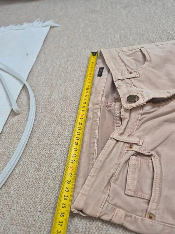 Zara Powder Pink Slim Fit Zipped Jean – photo 9